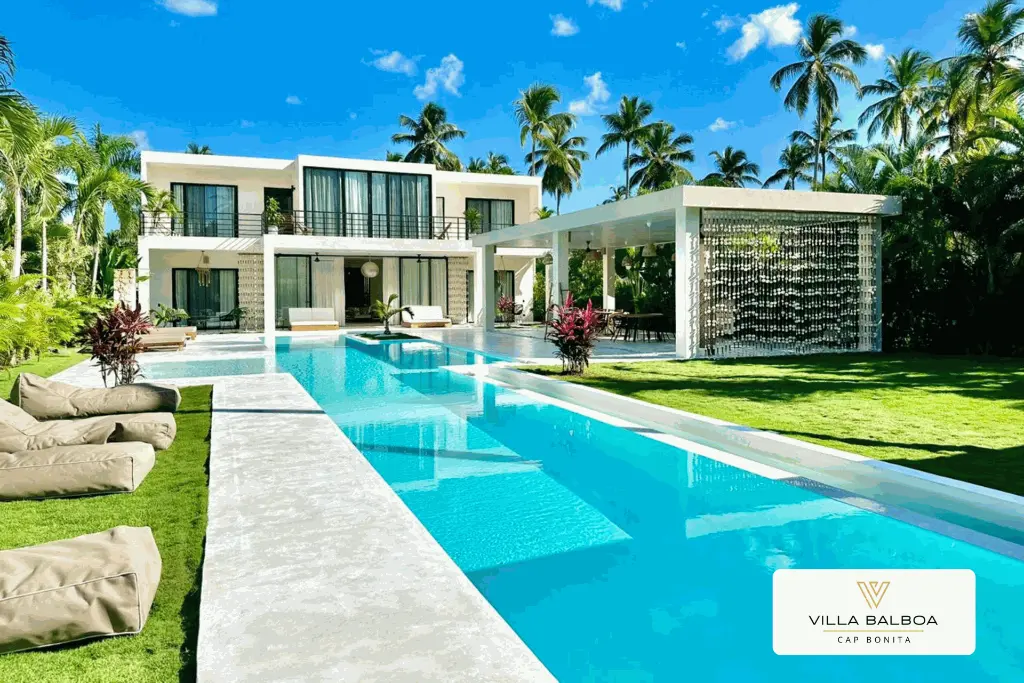 Villa Balboa Sun salt pool piscina olymica tropical paradise Luxury Home Lujo Playa Coson Cap Bonita las Terrenas .webp