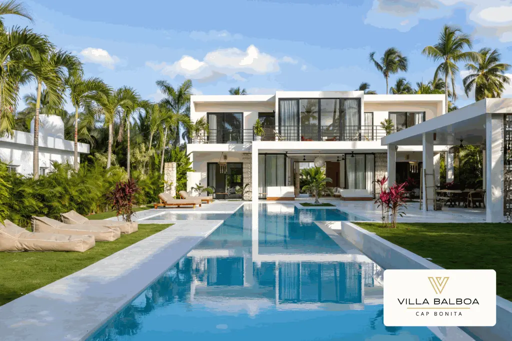 Villa Balboa Piscina Luxe Las Terrenas Rent Wellness Modern Design Tropical Garden Playa Bonita Coson.webp